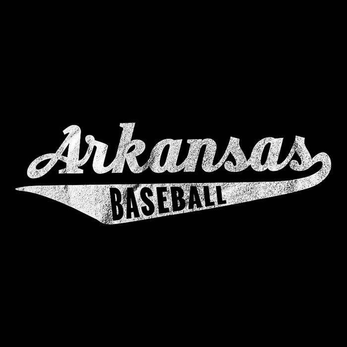 Arkansas Baseball Script Vintage Distressed Womens Tank Top