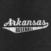 Arkansas Baseball Script Vintage Distressed Golf Towel