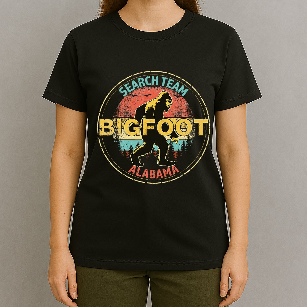 Alabama Bigfoot Search Team Sasquatch Merchandise T-Shirt