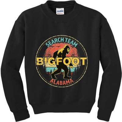 Alabama Bigfoot Search Team Sasquatch Merchandise Kids Sweatshirt