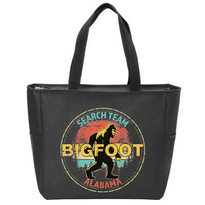 Alabama Bigfoot Search Team Sasquatch Merchandise Zip Tote Bag