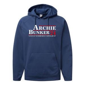 Archie Bunker’24 Stifle Yourself Dingbat Performance Fleece Hoodie