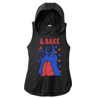 And Bake Shake And Bake Couples Matching 4th Of July Ladies PosiCharge Tri-Blend Wicking Draft Hoodie Tank