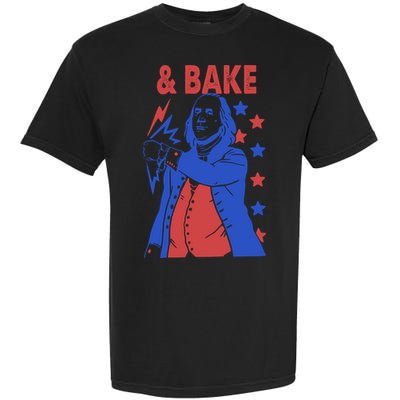 And Bake Shake And Bake Couples Matching 4th Of July Garment-Dyed Heavyweight T-Shirt