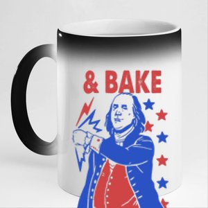 And Bake Shake And Bake Couples Matching 4th Of July 11oz Black Color Changing Mug