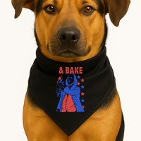 And Bake Shake And Bake Couples Matching 4th Of July USA-Made Doggie Bandana