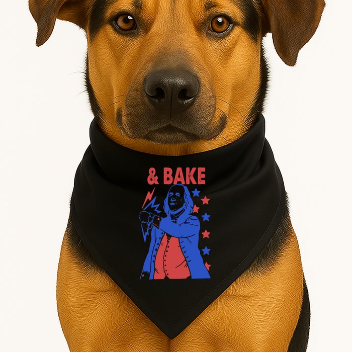 And Bake Shake And Bake Couples Matching 4th Of July USA-Made Doggie Bandana