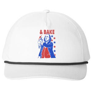 And Bake Shake And Bake Couples Matching 4th Of July Snapback Five-Panel Rope Hat