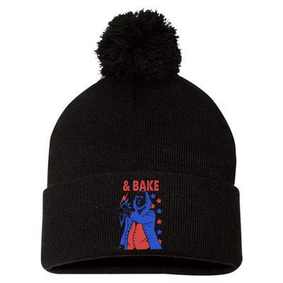 And Bake Shake And Bake Couples Matching 4th Of July Pom Pom 12in Knit Beanie