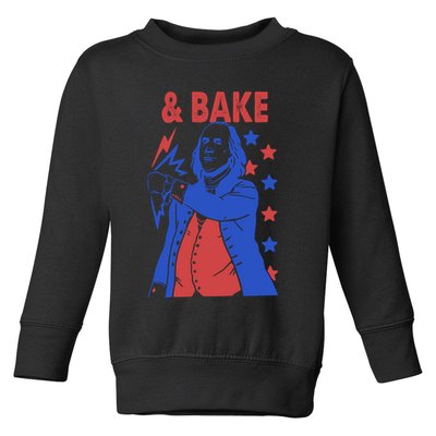And Bake Shake And Bake Couples Matching 4th Of July Toddler Sweatshirt