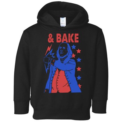 And Bake Shake And Bake Couples Matching 4th Of July Toddler Hoodie
