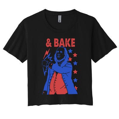 And Bake Shake And Bake Couples Matching 4th Of July Crop Top