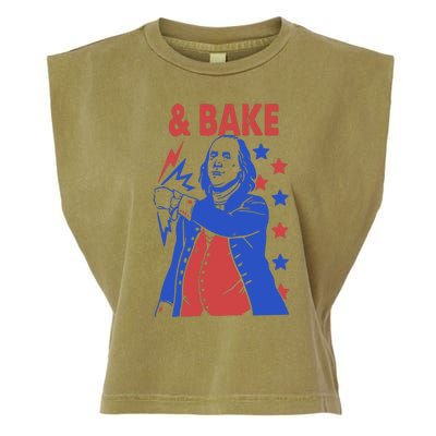 And Bake Shake And Bake Couples Matching 4th Of July Garment-Dyed Women's Muscle Tee