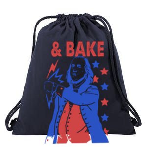 And Bake Shake And Bake Couples Matching 4th Of July Drawstring Bag