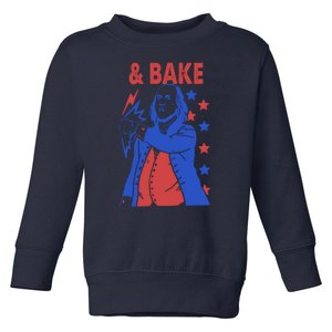 And Bake Shake And Bake Couples Matching 4th Of July Toddler Sweatshirt