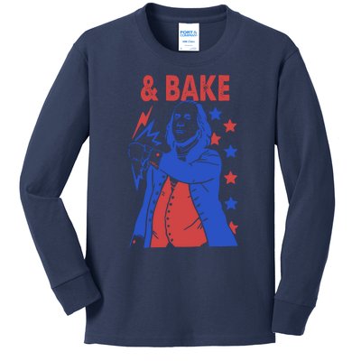 And Bake Shake And Bake Couples Matching 4th Of July Kids Long Sleeve Shirt