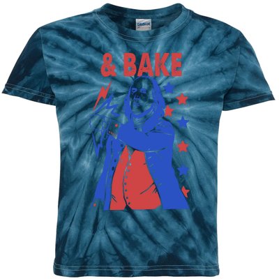 And Bake Shake And Bake Couples Matching 4th Of July Kids Tie-Dye T-Shirt