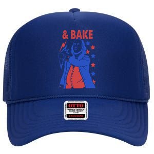 And Bake Shake And Bake Couples Matching 4th Of July High Crown Mesh Back Trucker Hat