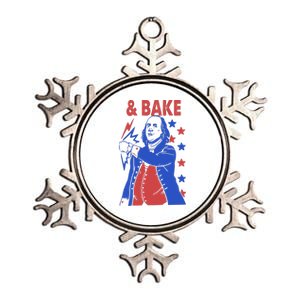 And Bake Shake And Bake Couples Matching 4th Of July Metallic Star Ornament