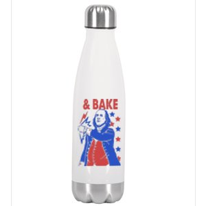 And Bake Shake And Bake Couples Matching 4th Of July Stainless Steel Insulated Water Bottle