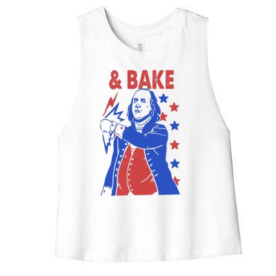 And Bake Shake And Bake Couples Matching 4th Of July Women's Racerback Cropped Tank