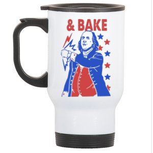 And Bake Shake And Bake Couples Matching 4th Of July Stainless Steel Travel Mug