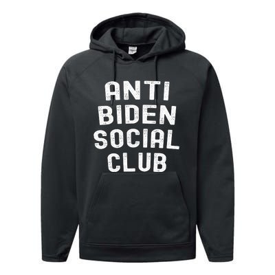 Anti Biden Social Club Performance Fleece Hoodie