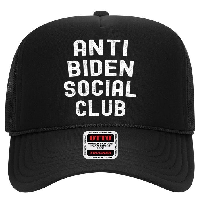 Anti Biden Social Club High Crown Mesh Back Trucker Hat