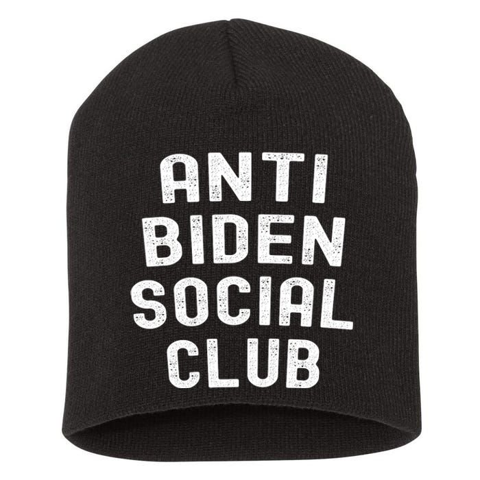 Anti Biden Social Club Short Acrylic Beanie