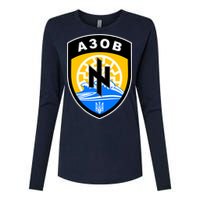 Azov Battalion Support Ukraine Military Womens Cotton Relaxed Long Sleeve T-Shirt