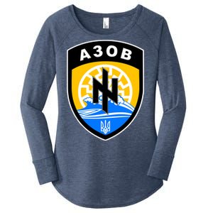 Azov Battalion Support Ukraine Military Women's Perfect Tri Tunic Long Sleeve Shirt