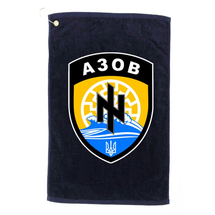 Azov Battalion Support Ukraine Military Platinum Collection Golf Towel