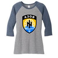 Azov Battalion Support Ukraine Military Women's Tri-Blend 3/4-Sleeve Raglan Shirt