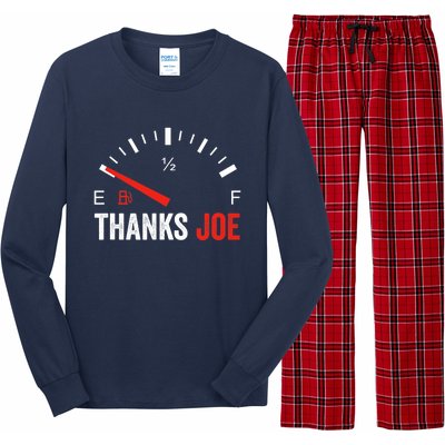 Anti Biden Shirt Thanks Joe Gas Prices Protest Long Sleeve Pajama Set