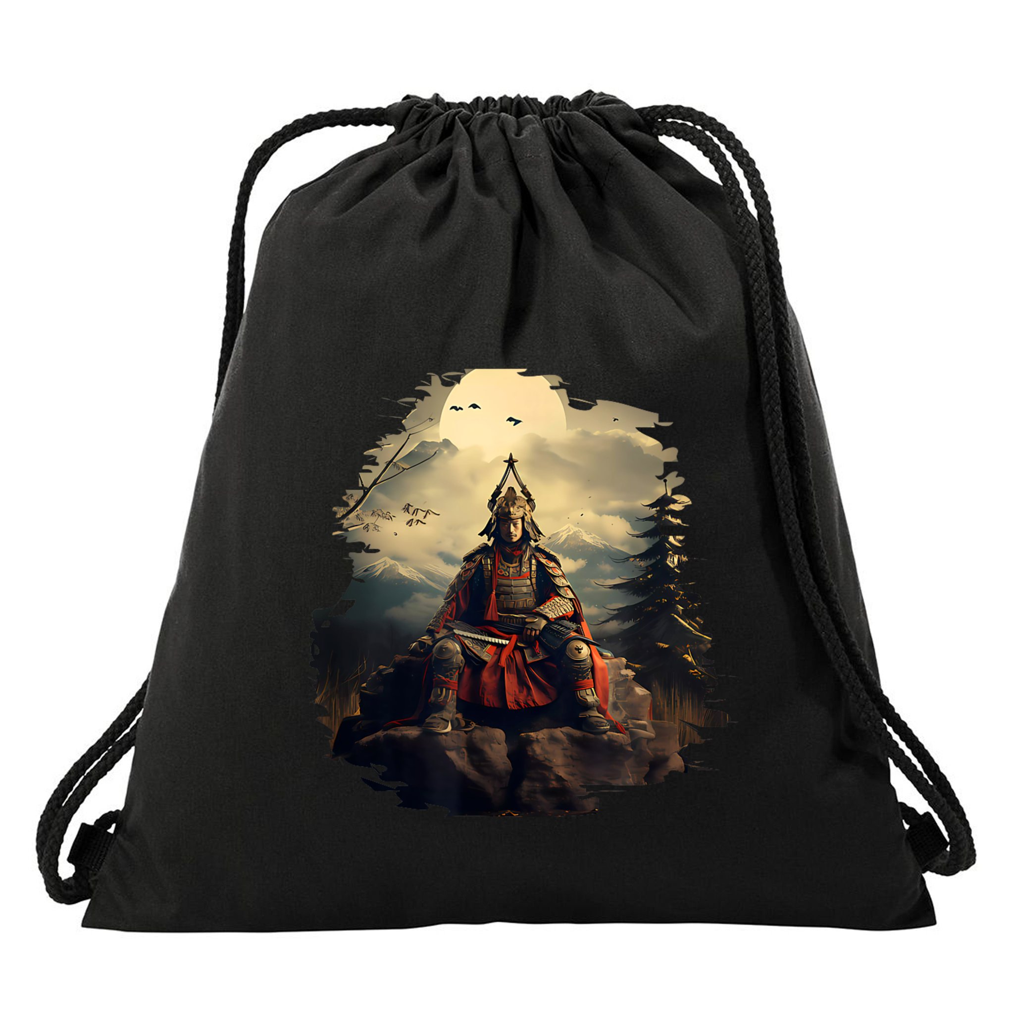 Anchor Blue Samurai Drawstring Bag