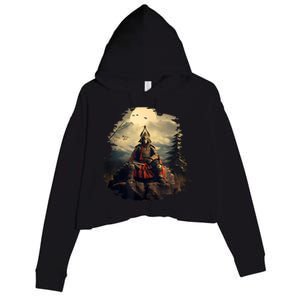 Anchor Blue Samurai Crop Fleece Hoodie