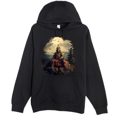 Anchor Blue Samurai Premium Pullover Hoodie