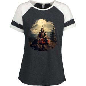 Anchor Blue Samurai Enza Ladies Jersey Colorblock Tee