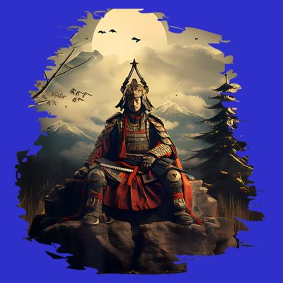 Anchor Blue Samurai T-Shirt