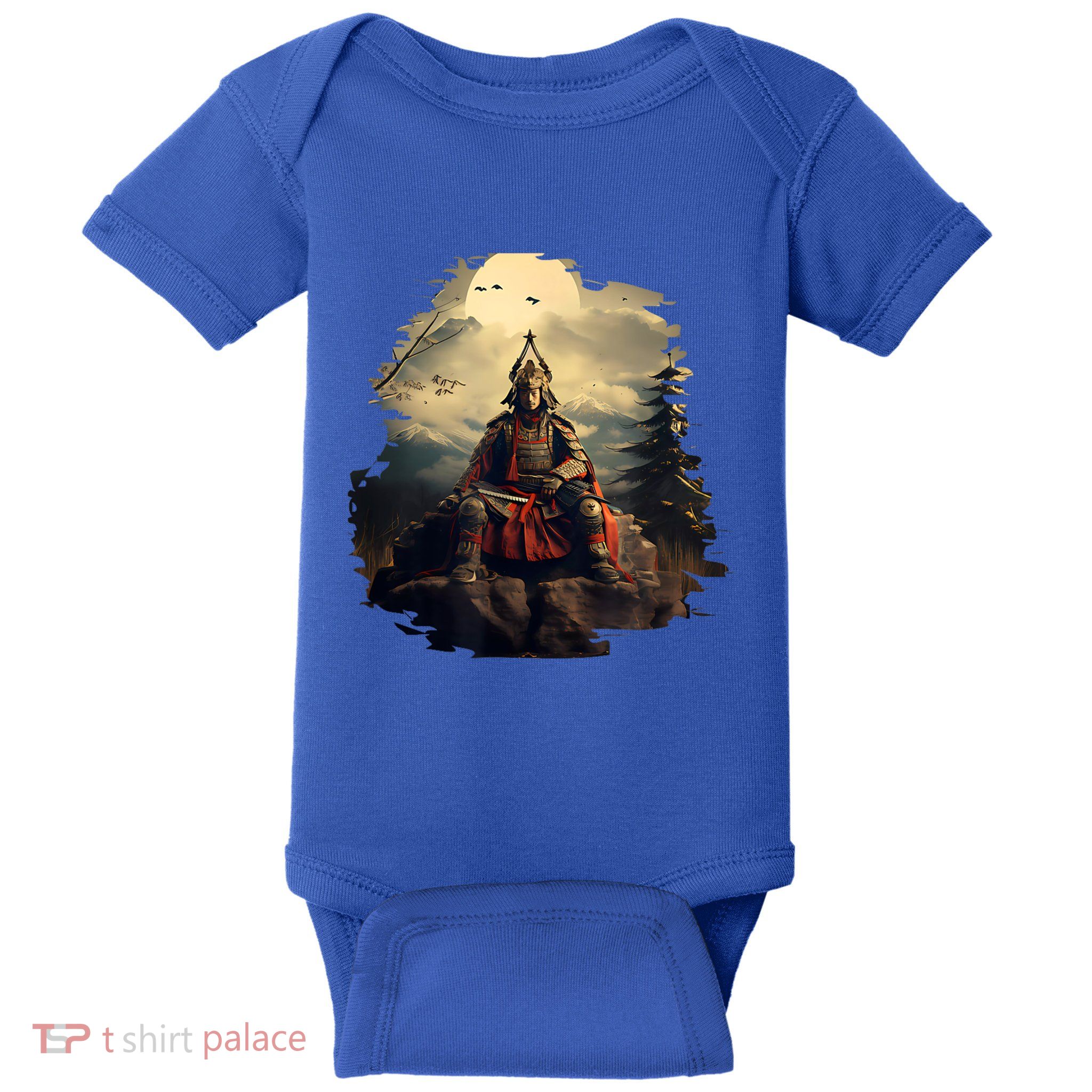 Anchor Blue Samurai Baby Bodysuit