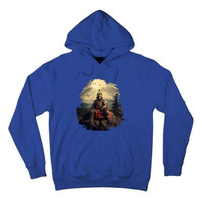 Anchor Blue Samurai Tall Hoodie