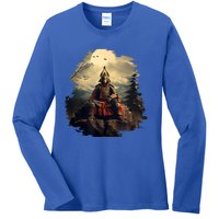 Anchor Blue Samurai Ladies Long Sleeve Shirt