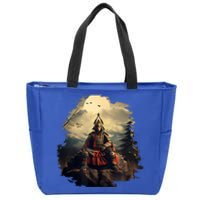 Anchor Blue Samurai Zip Tote Bag