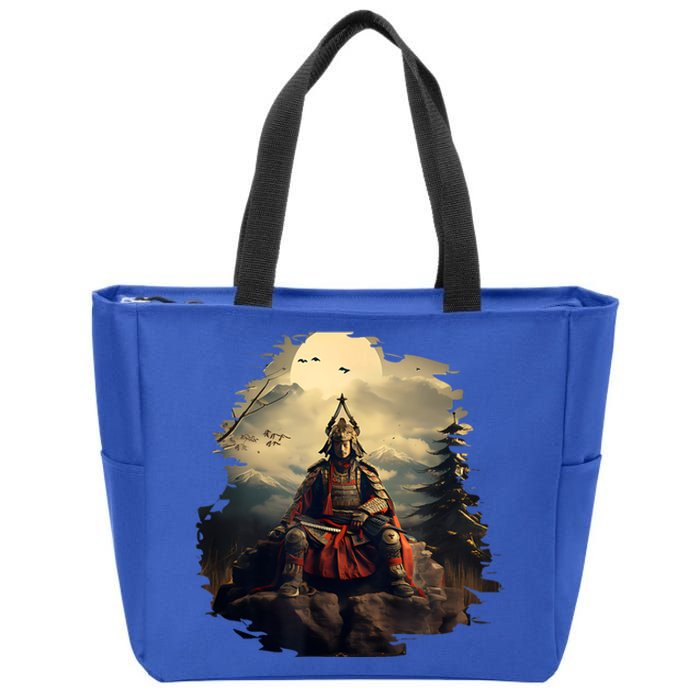 Anchor Blue Samurai Zip Tote Bag