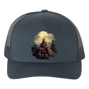 Anchor Blue Samurai Yupoong Adult 5-Panel Trucker Hat