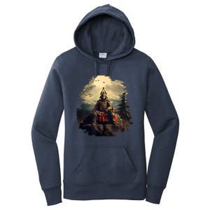 Anchor Blue Samurai Women's Pullover Hoodie