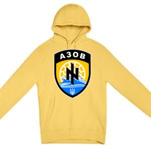 Azov Battalion Support Ukraine Military Premium Pullover Hoodie