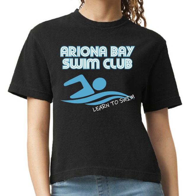Arizona Bay Swim Club Learn To Swim Team Comfort Colors Boxy T-Shirt