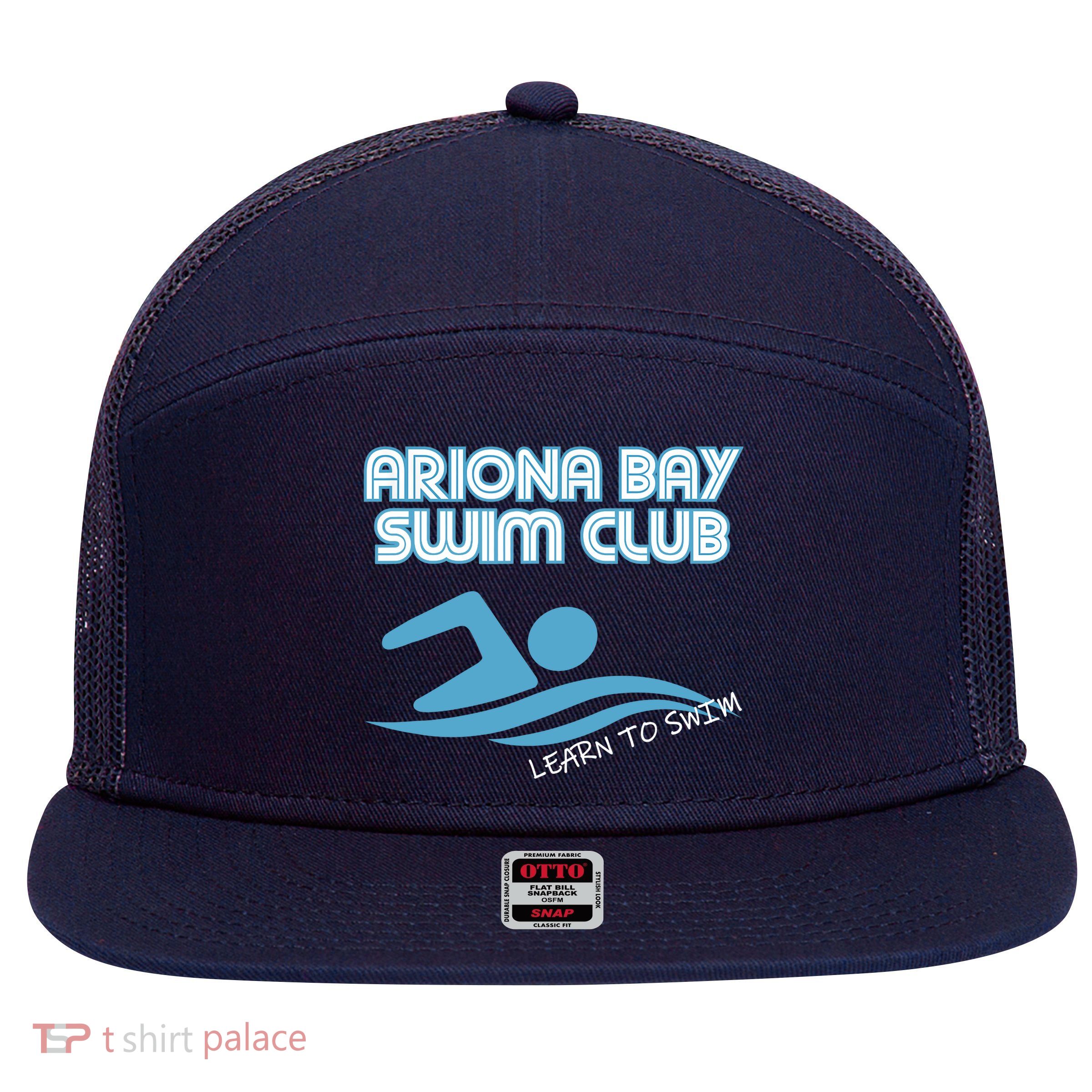 Arizona Bay Swim Club Learn To Swim Team 7 Panel Mesh Trucker Snapback Hat