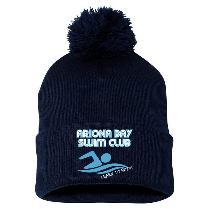 Arizona Bay Swim Club Learn To Swim Team Pom Pom 12in Knit Beanie